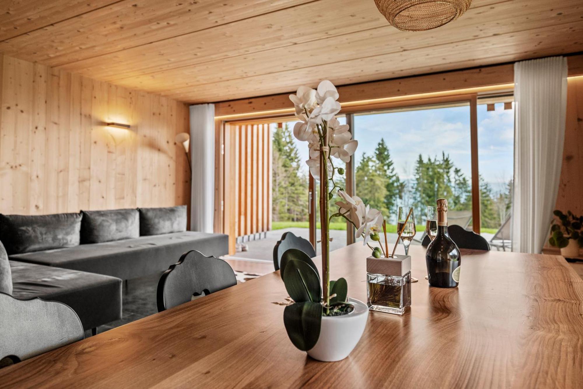 New Opening "Sissi Chalets" - Unique Luxury Hideaway With Mountain View & Sauna Mendola ภายนอก รูปภาพ