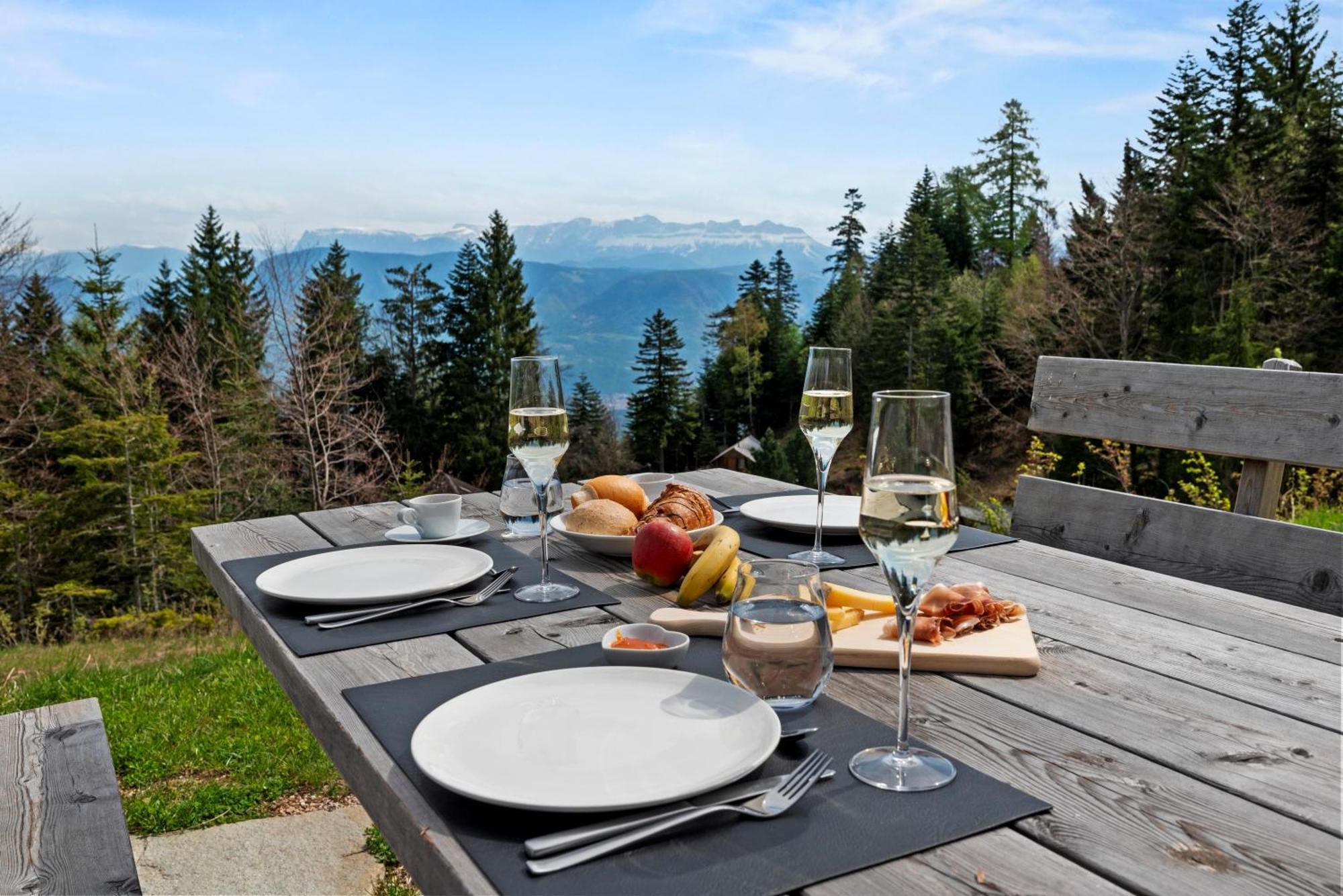 New Opening "Sissi Chalets" - Unique Luxury Hideaway With Mountain View & Sauna Mendola ภายนอก รูปภาพ